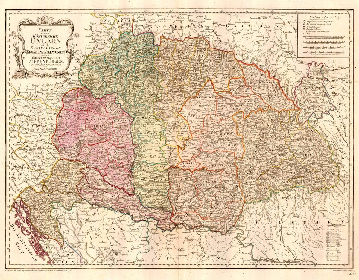 Mapy Uhorska - Čarovné-Slovensko.sk